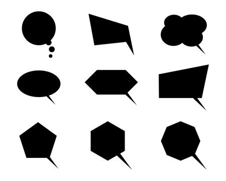 Set of Speech Bubble Icons Vector Illustration Ilustración de archivo