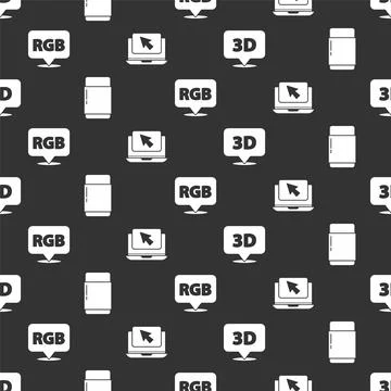 Set Speech bubble with text 3D, Eraser or rubber, Speech bubble with RGB and イラスト素材