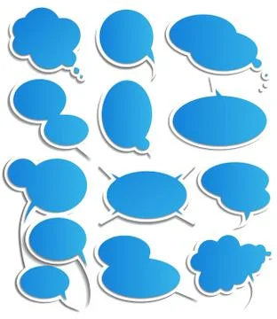 Set of speech bubbles Stock Illustration