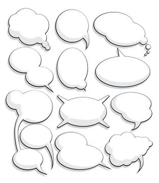 Set of speech bubbles Stock Illustration