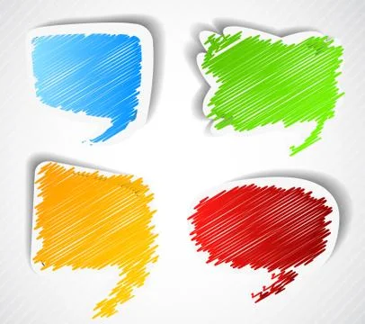 Set of speech bubbles Stock Illustration