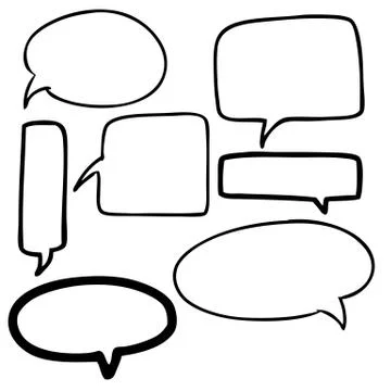 Set of speech bubbles Stock Illustration