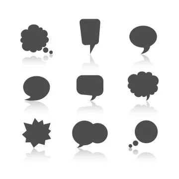 Set of speech bubbles Stock Illustration