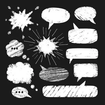 Set of speech bubbles. Stock-Illustration