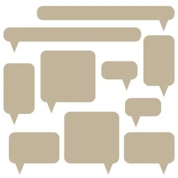 Set of speech bubbles. Stock-Illustration