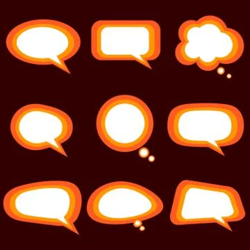 Set of speech bubbles イラスト素材