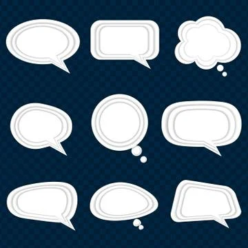 Set of speech bubbles Stock Illustration