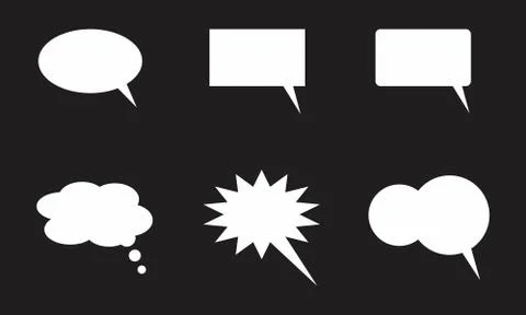 Set of speech bubbles Stock Illustration