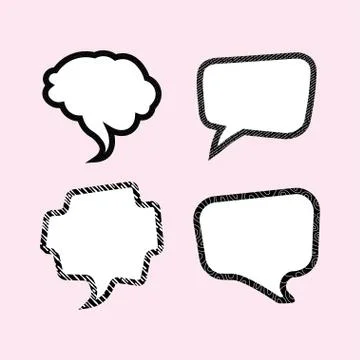 Set of speech bubbles Stock Illustration