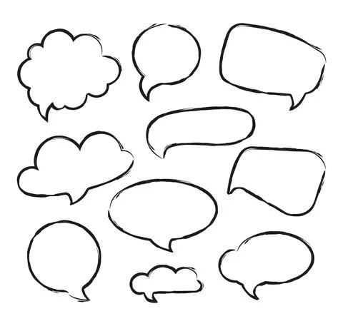 Set of speech bubbles Stock Illustration