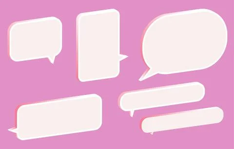 Set speech bubbles Stock Illustration