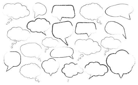 Set of speech bubbles Stock Illustration