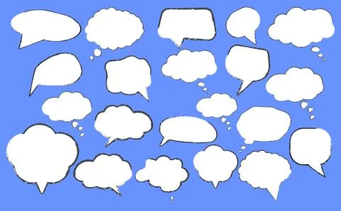 Set of speech bubbles Stock Illustration