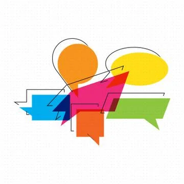 Set of Speech Bubbles. Vector illustration. Stock Illustration