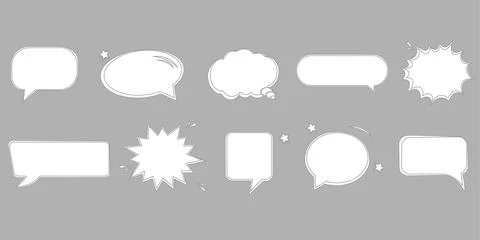 Set of speech bubbles. Vector illustration Stock Illustration