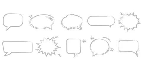 Set of speech bubbles. Vector illustration Stock Illustration