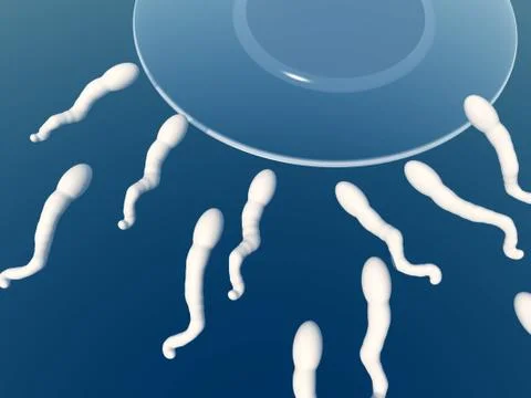 A Set Of Sperm Stock Illustration