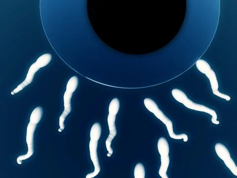 A Set Of Sperms Stock Illustration