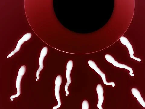 A Set Of Sperms Stock Illustration