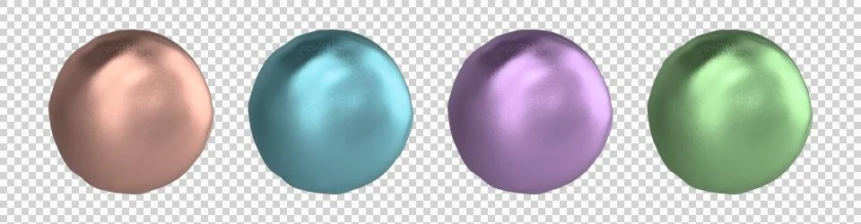 Set of Spheres Stock Illustration