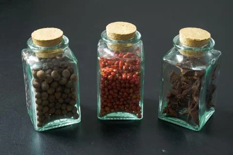 Set of spices Stock Photos