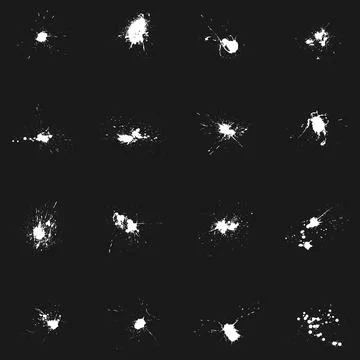 Set of splash Big pak. Stock Illustration