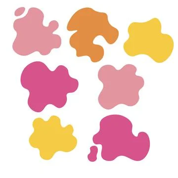 Set of splash icons Stock Illustration