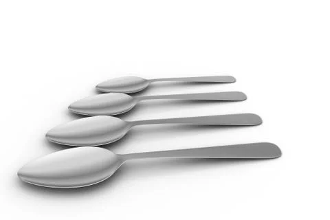 Set of spoons Free Stock Illustration