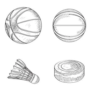 Set of sport balls Stock Illustration