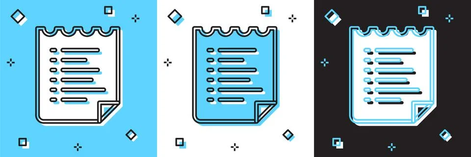 Set Sport training program or fitness plan icon isolated on blue and white Stock Illustration
