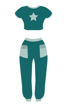 A set of spring women's clothing. Vector illustration Stock Illustration