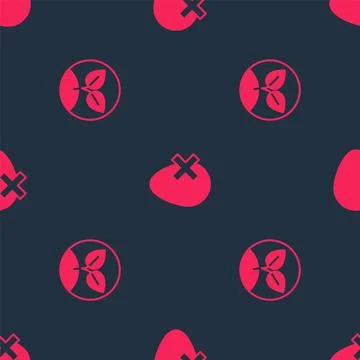 Set Sprout and No egg on seamless pattern. Vector Stock Illustration