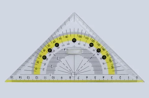 Set Square Isolated on White Background Stock Photos