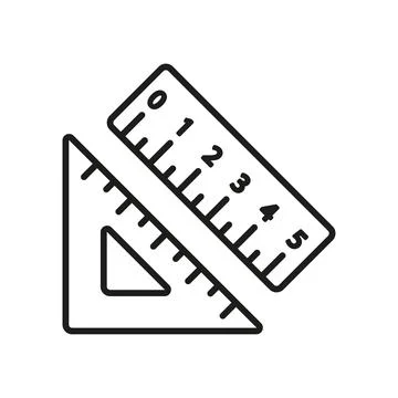 Set square ruler triangle compass icon vector design templates simple and m.. Illustrazione stock