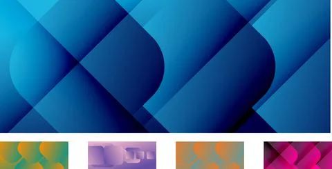 Set of square shapes composition geometric abstract backgrounds. 3D shadow 스톡 일러스트