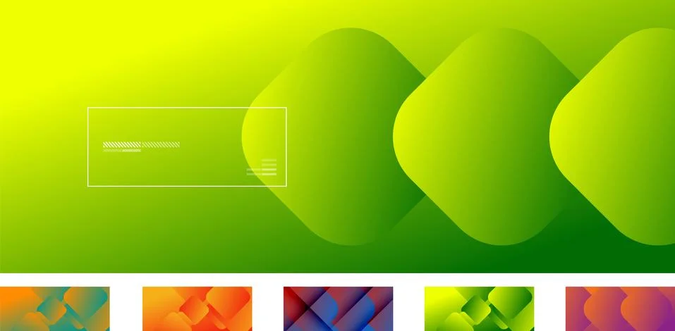 Set of square shapes composition geometric abstract backgrounds. 3D shadow 스톡 일러스트