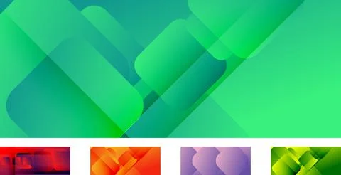 Set of square shapes composition geometric abstract backgrounds. 3D shadow 스톡 일러스트