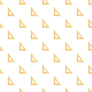 Set square tools creating geometric seamless pattern background Stock Illustration
