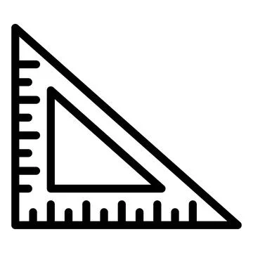 Set Square Vector Icon Design Illustration Stock Illustration