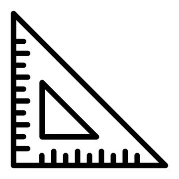Set Square Vector Icon Design Illustration Stock Illustration