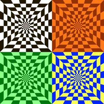 A set of square visual effects. Stock Illustration