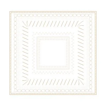 A set of squares with seams for patchwork. Ilustración de archivo