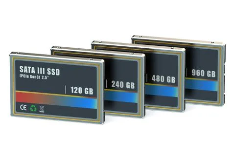 Set of SSD 스톡 일러스트