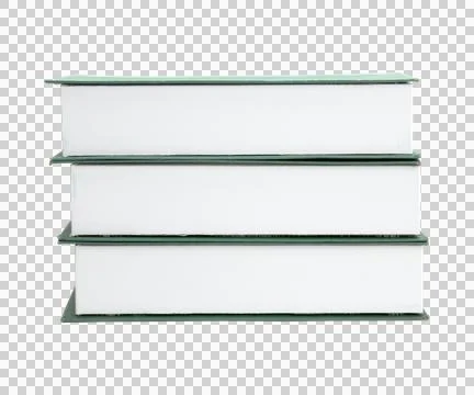 Set up a stack of books on transparent background png file Stock Photos