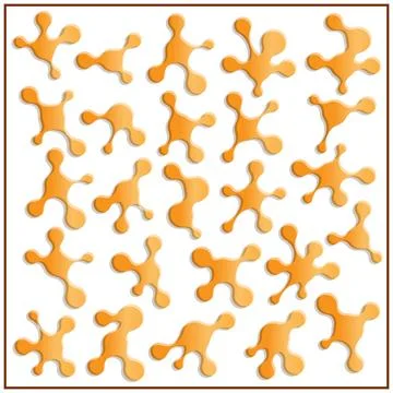 A set of stains. イラスト素材