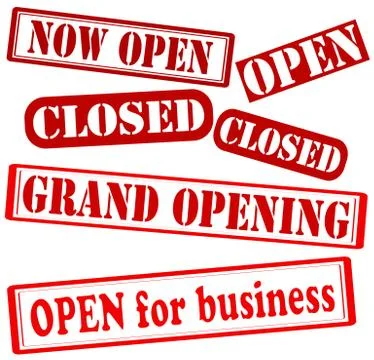 Set of stamps Stock Illustration