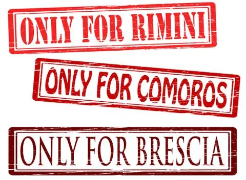 Set of stamps Stock Illustration