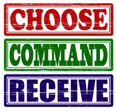 Set of stamps Stock Illustration