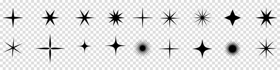 Set of star icon Stock Illustration