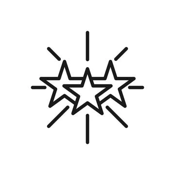 Set of Star icon vector illustration template. Star icon design collection. S Stock Illustration